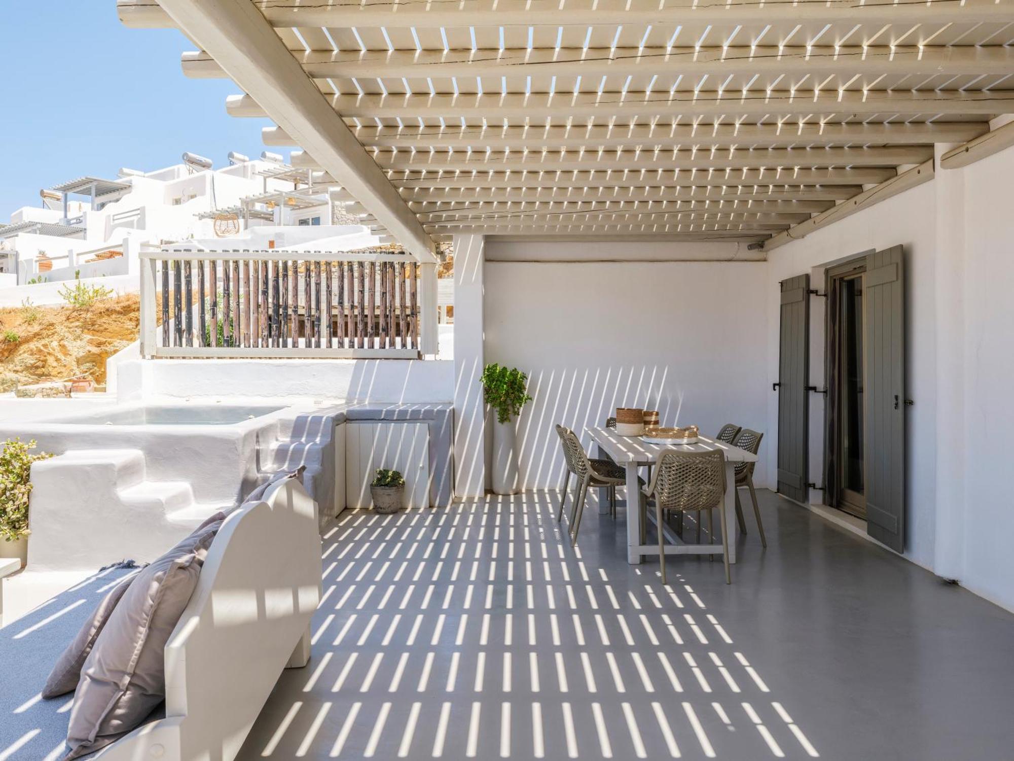 Sea Rock & Sky Private Mykonos Residence Merchia Beach Exterior foto